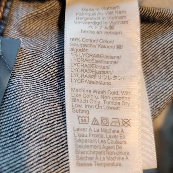 NEW J Crew Blue Jeans Women's Size 33 Tall Button Fly Pockets Y2K Streetwear - Picture 12 of 13